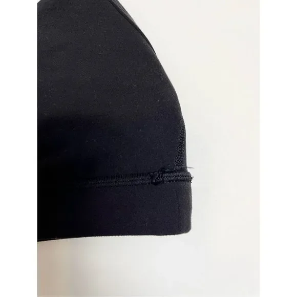 Lululemon Flow Y Bra Nulu Light Support A-C Cups Sports Bra Black Sz 4 Racerback - Picture 7 of 8